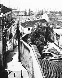 Altstadt von Funchal, steile Treppen und schmale Gassen hinunter zum Hafen