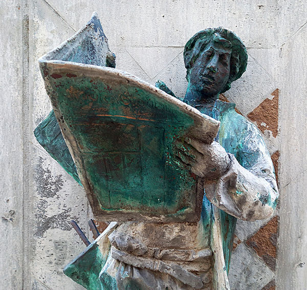 Theo Heiermann, DuMont-Brunnen (auch Zeitungsbrunnen genannt), 1986, Köln, Foto © Joachim Rönneper