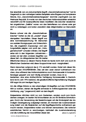 Erläuterungen zu den Inschriften der Stolpersteine, S. 2